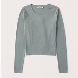 Abercrombie & Fitch long sleeve seamless ribbed crew tee xs